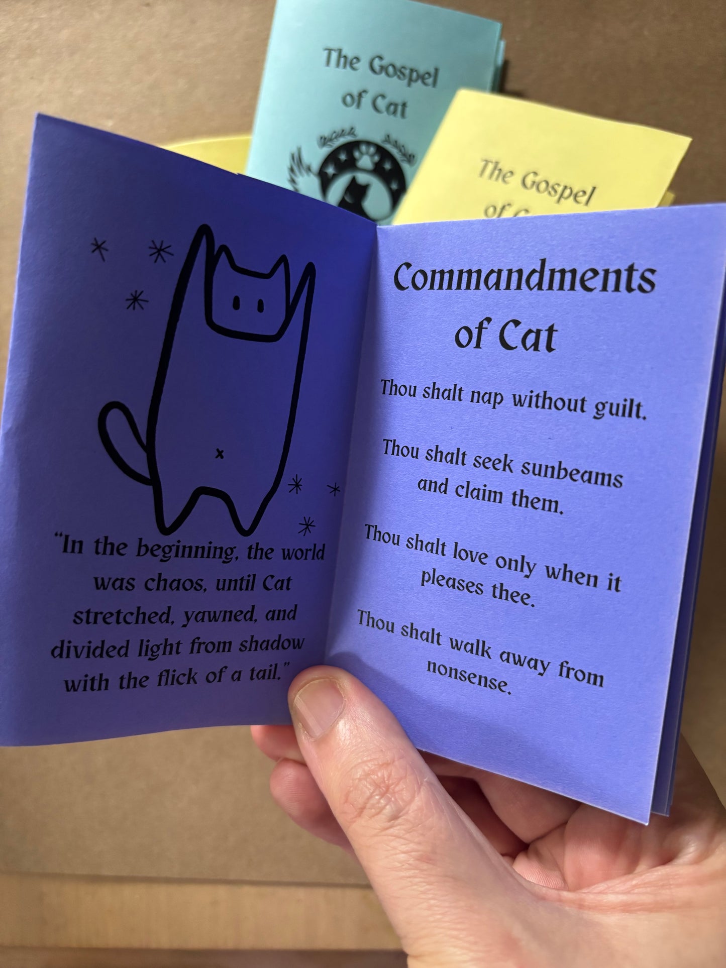 Gospel of Cat Zine (mini 8 page zine)