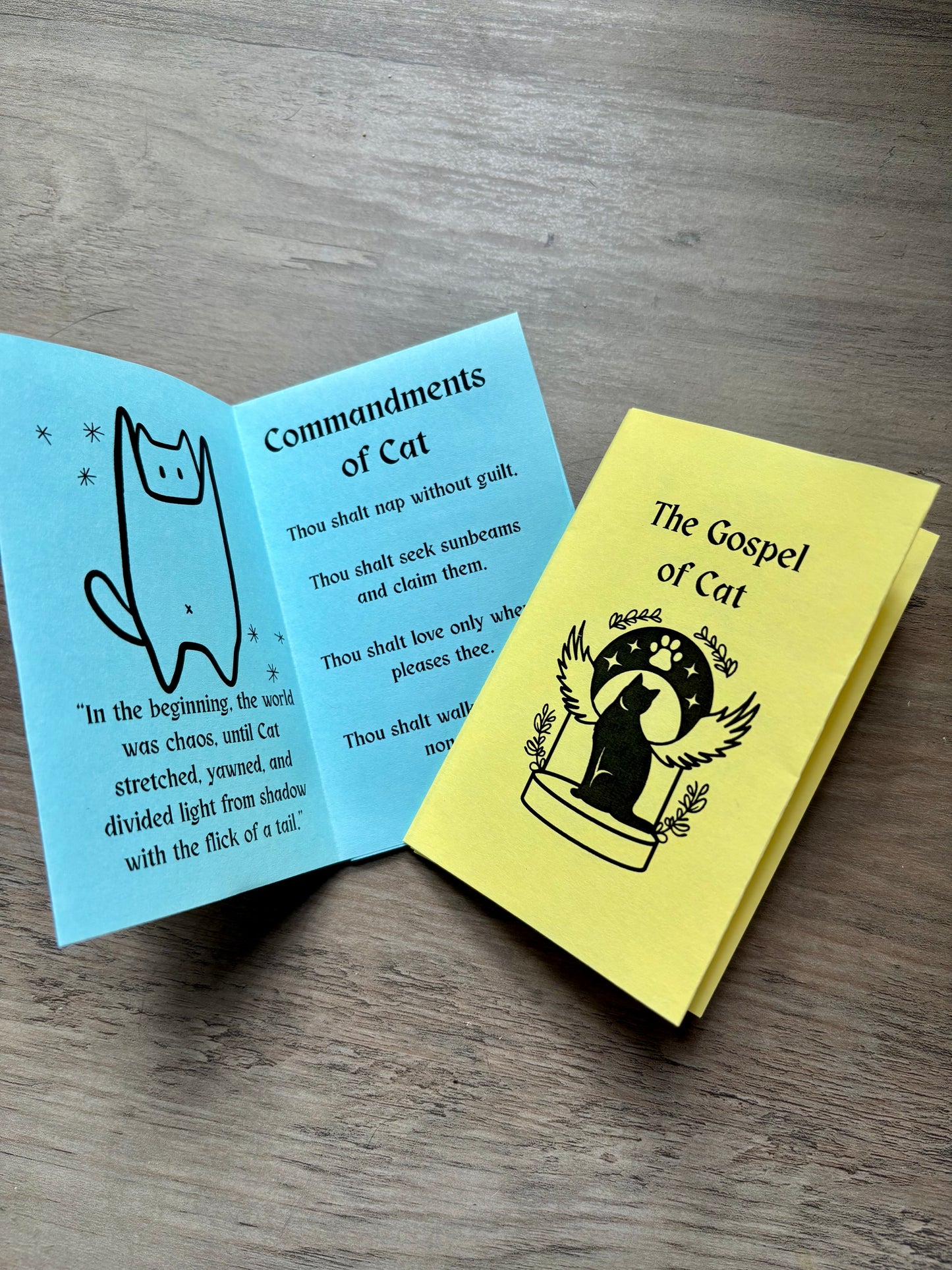 Gospel of Cat Zine (mini 8 page zine)