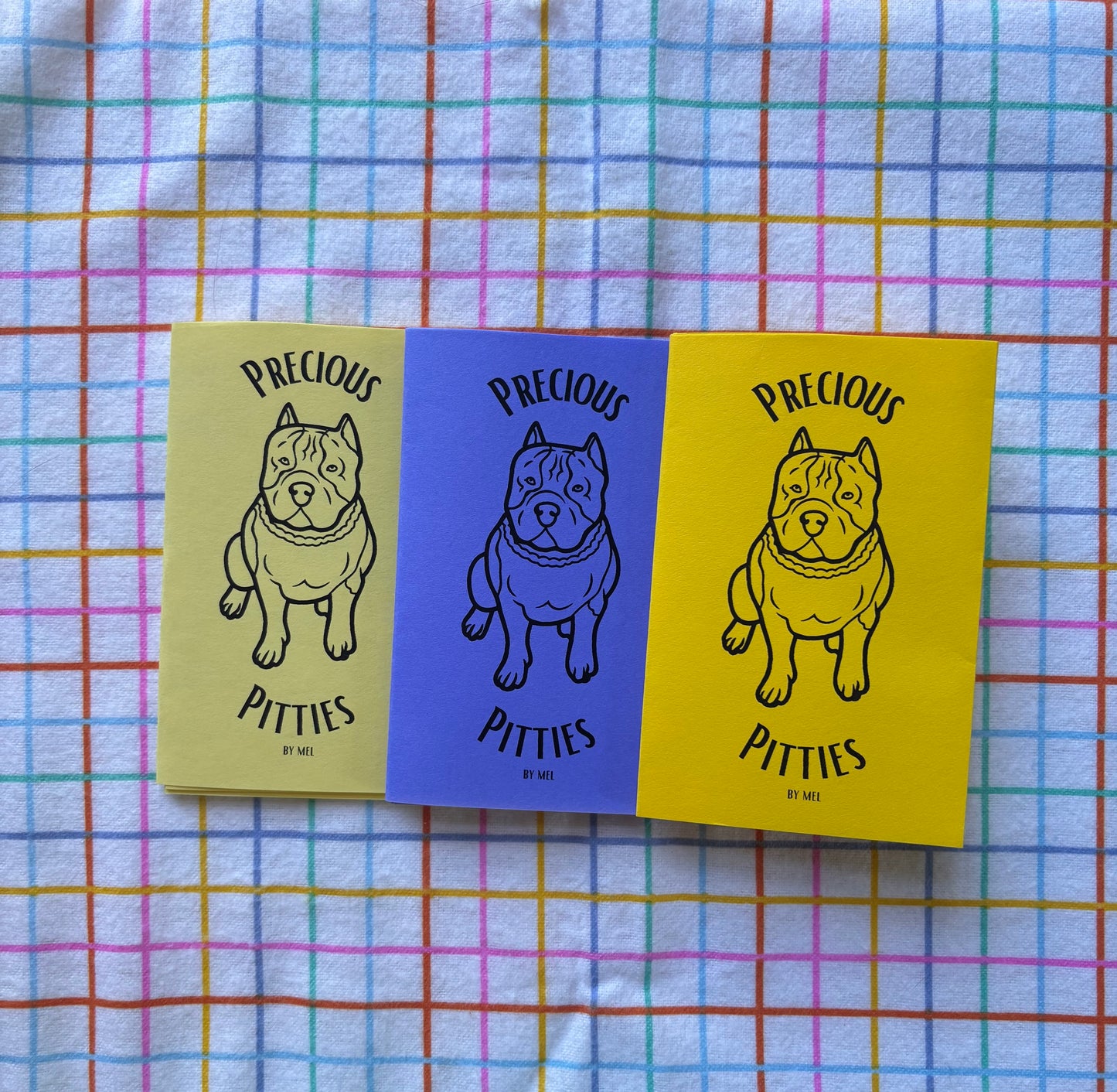 Precious Pitties Mini Pitbull Coloring Zine + Poster