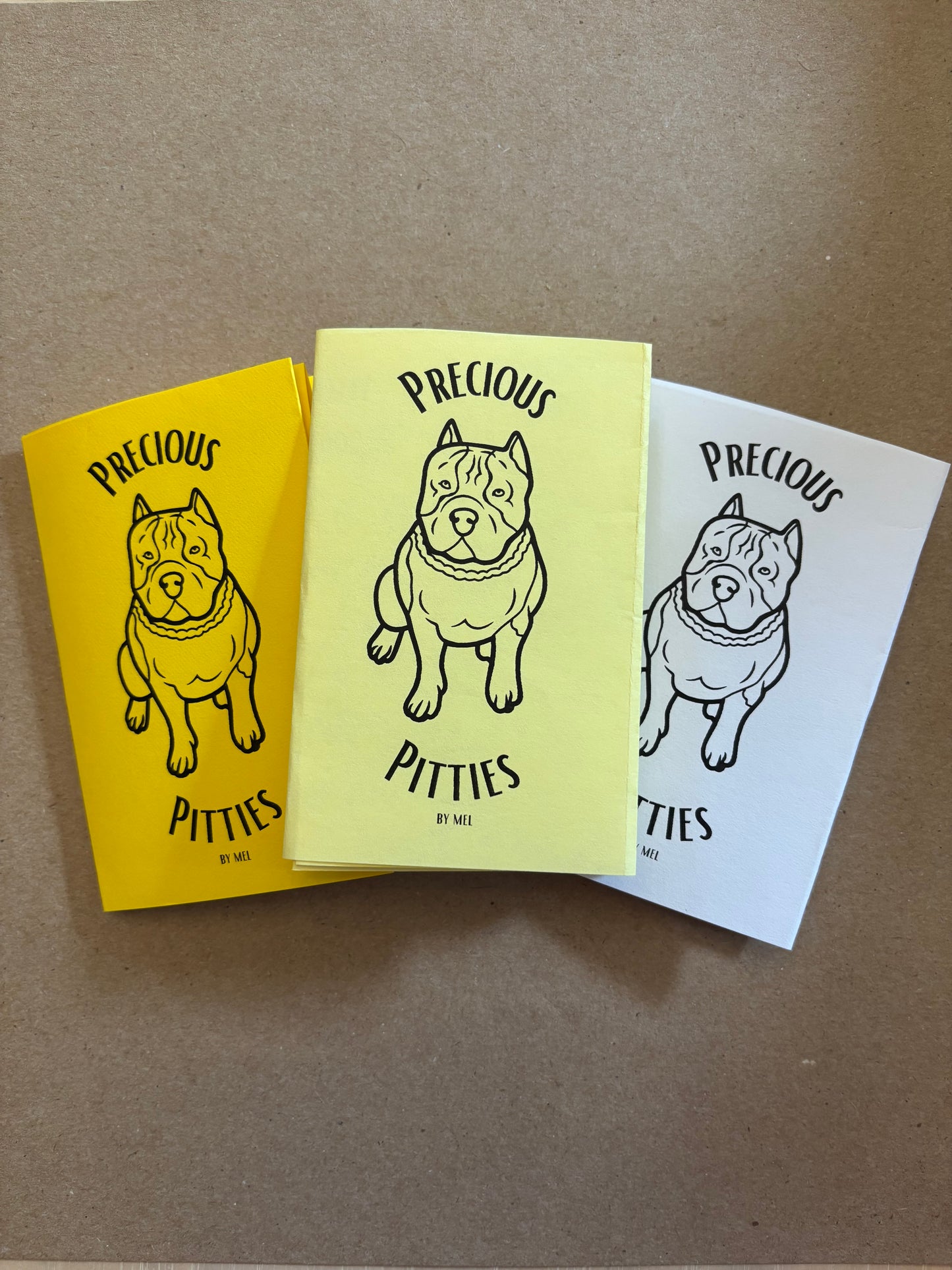 Precious Pitties Mini Pitbull Coloring Zine + Poster